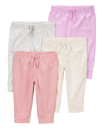 Bébé Emballage de 4 pantalons à enfiler , 