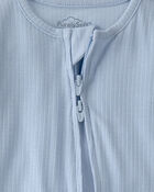 Baby Boy 2-Way Zip PurelySoft Sleeper - Blue, image 2 of 8 slides