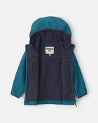 Toddler Boy Colour Changing Rain Jacket- Teal, image 3 of 5 slides