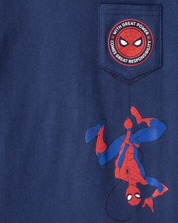 Garçons - T-shirt à manches courtes Spider-Man Marvel™ - Bleu, 