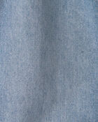 B&eacute;b&eacute; fille - Salopette courte en denim &ndash; Bleu, image 3 sur 3 diapositives