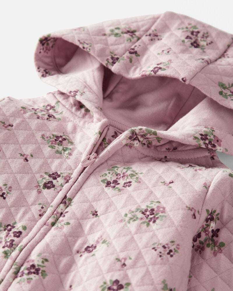 Baby Quilted Double Knit Jumpsuit Made with Organic Cotton
, image 3 of 4 slides