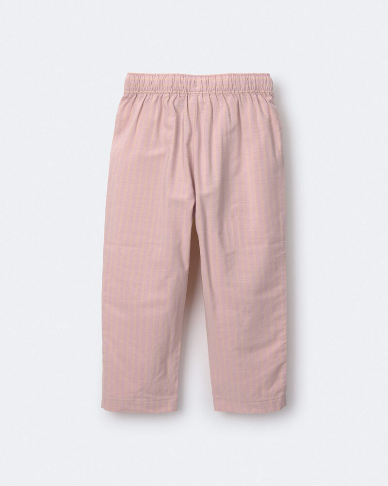 Toddler Girl Pocket Pant in Stripes - Rose, image 6 of 7 slides