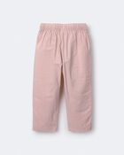 Toddler Girl Pocket Pant in Stripes - Rose, image 6 of 7 slides