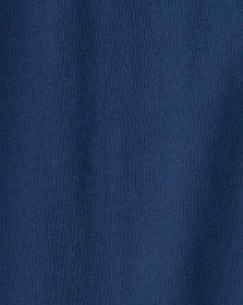 Gar&ccedil;ons - T-shirt henley uni - Bleu, 