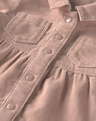 Baby Girl Organic Cotton Corduroy Dress, image 4 of 6 slides
