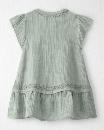 Tout-petit fille - Robe en gaze de coton biologique, 