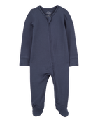 Bébé garçon - Grenouillère PurelySoft à fermeture à glissière - Bleu marine, image 1 sur 6 diapositives