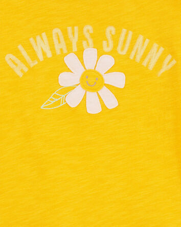 T-shirt à imprimé de fleur Always sunny, 