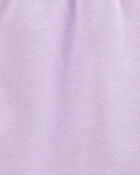 Kid Pull-On French Terry Shorts - Purple, image 3 of 4 slides