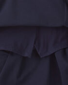Girls Ponte Uniform Skort - Navy, image 2 of 4 slides