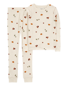 Kid 2-Piece Thanksgiving Cotton Blend Pyjamas, image 1 of 3 slides