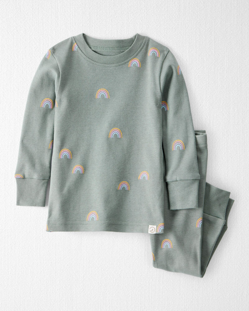 Baby Organic Cotton Pyjamas in Magical Rainbow Print, image 1 of 5 slides