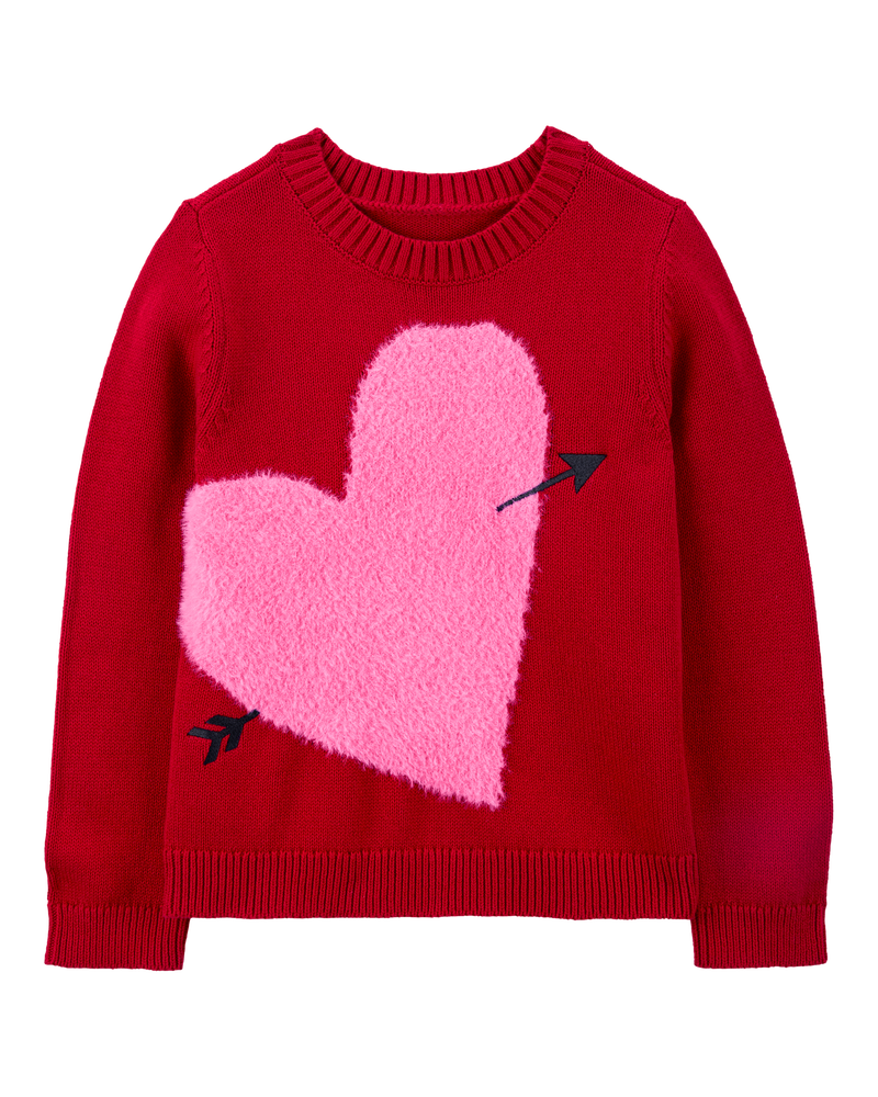 Sweater with red heart clearance