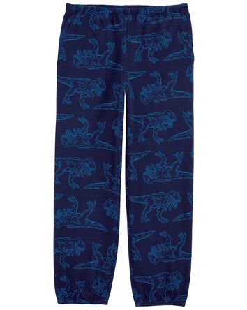 Pantalon de pyjama en molleton à motif de dinosaure, 