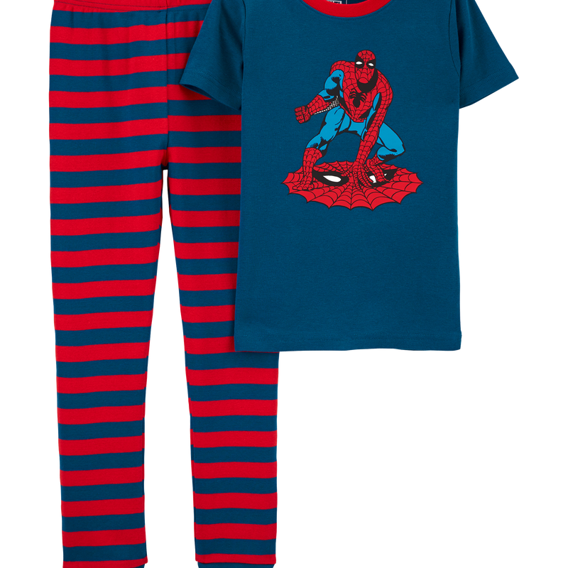 Blue Red Kid 2 Piece Spider Man 100 Snug Fit Cotton Pyjamas Carter s Oshkosh Canada