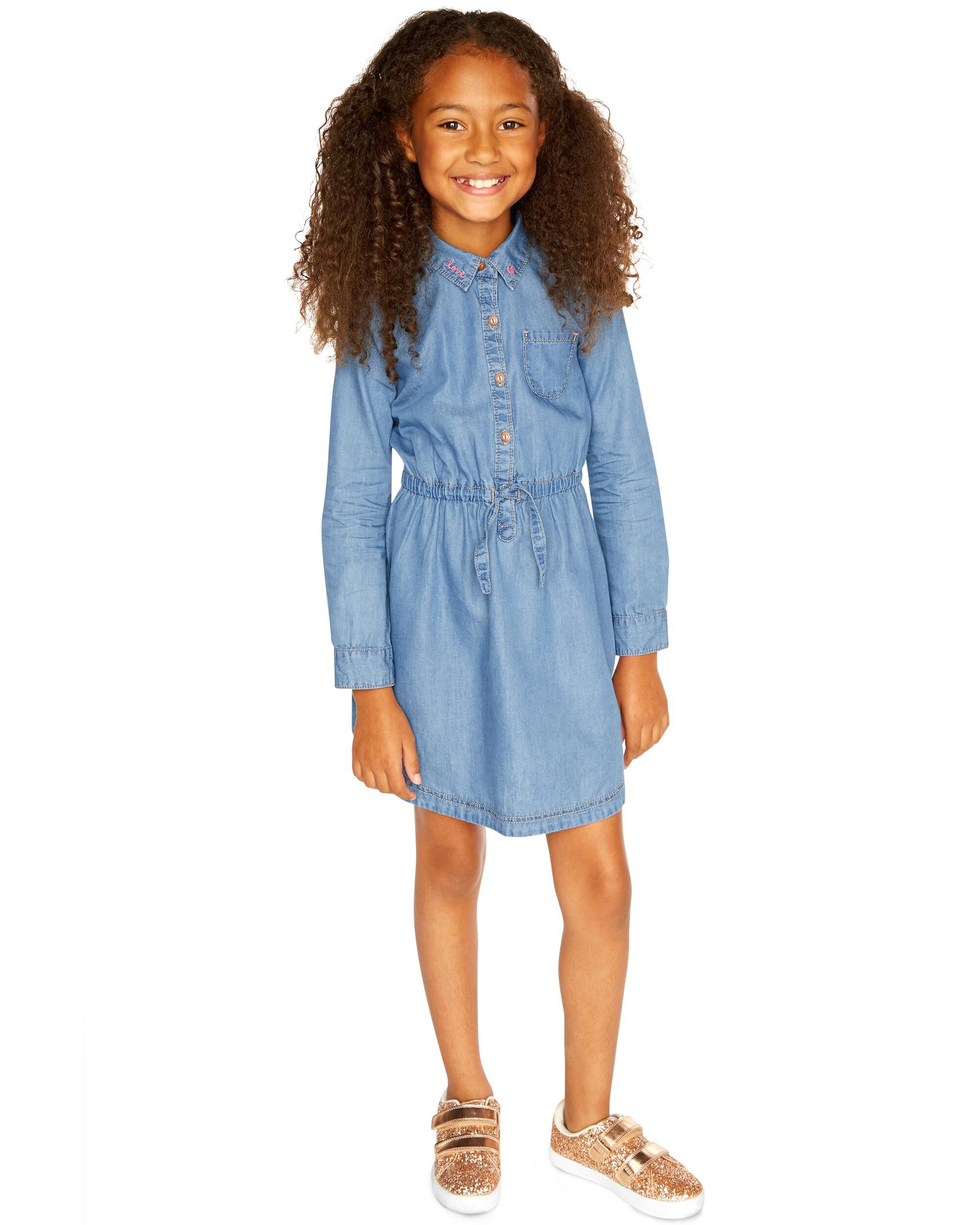baby girl chambray shirt
