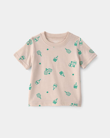 B&eacute;b&eacute; - T-shirt &agrave; motif pickleball - Brun, 