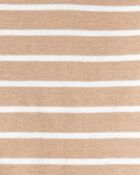 Baby Boy 3-Piece Quilted Vest Outfit Set - Blue/Brown, image 3 of 4 slides