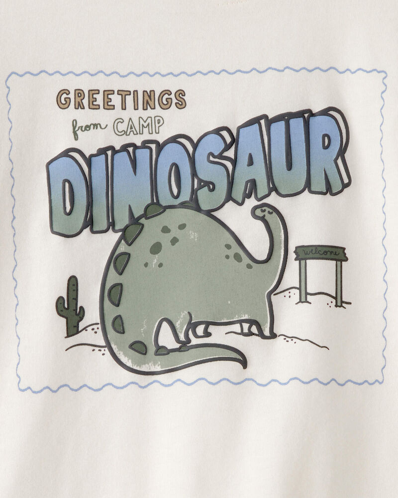 Tout-petit gar&ccedil;on - T-shirt &agrave; manches longues, dinosaures - Ivoire, image 3 sur 3 diapositives