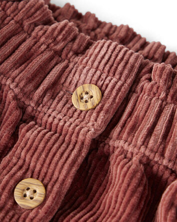 Girls Organic Cotton Corduroy Skirt, 