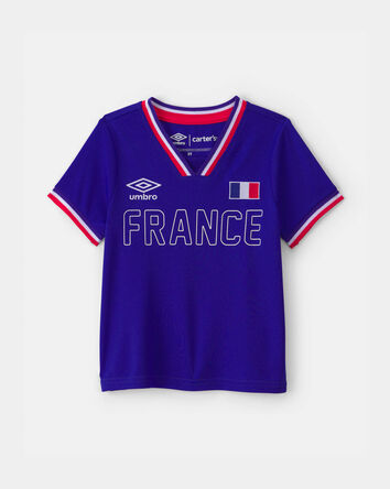 Tout-petit - Chandail de joueur de soccer Umbro de la France - Bleu, 