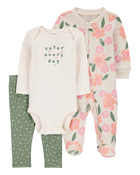 Baby 3-Piece Floral Multi-Piece Set, image 1 of 5 slides
