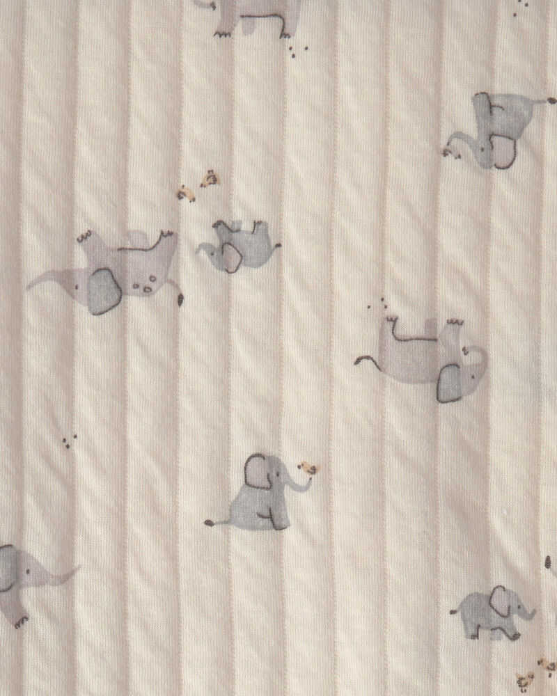 B&eacute;b&eacute; - Couverture tricot &agrave; motif &eacute;l&eacute;phant, image 2 sur 2 diapositives
