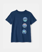 Boys Mountainscape Graphic Tee - Blue, image 1 of 3 slides
