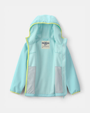 Girls Water-Activated Rain jacket- Azure, 