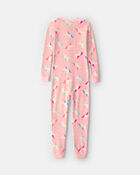 Filles - Pyjama ajust&eacute; 1 pi&egrave;ce en DreamPlush &agrave; motif licorne - Rose, image 2 sur 3 diapositives