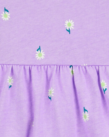 Bébé Robe cache-couche à fleurs - Mauve, 