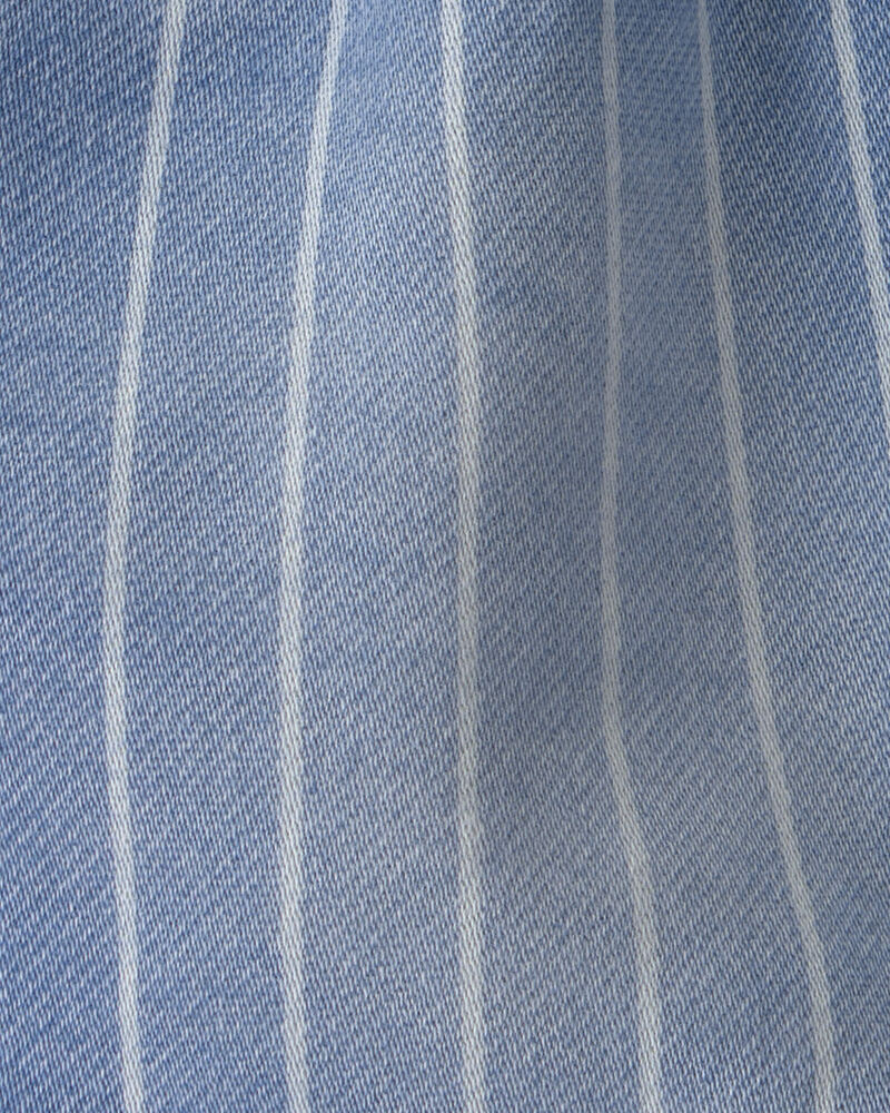 B&eacute;b&eacute; gar&ccedil;on - Short en denim &agrave; cordon de serrage et rayures - Bleu moyen, image 3 sur 3 diapositives