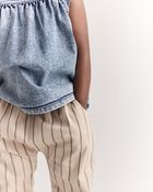 Toddler Girl Sleeveless Denim Top in Avenue Wash - Blue, image 3 of 6 slides