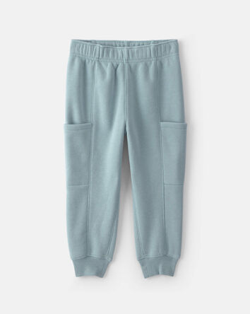 B&eacute;b&eacute; gar&ccedil;on - Ensemble 2 pi&egrave;ces haut henley &agrave; rayures et pantalon en molleton - Bleu/Blanc, 