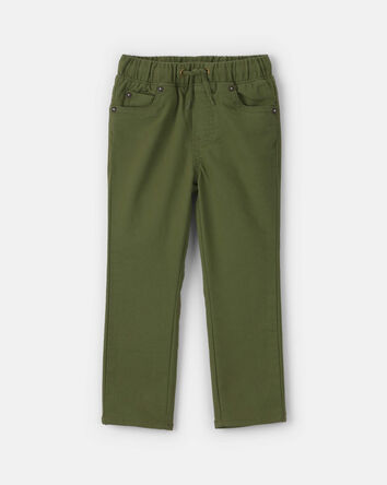 Toddler Boy Pull-On Pants - Olive Green, 