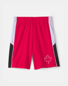 Ensemble 2 pi&egrave;ces chandail de soccer et short Umbro du Canada pour jeune - Rouge/Blanc, image 5 sur 14 diapositives