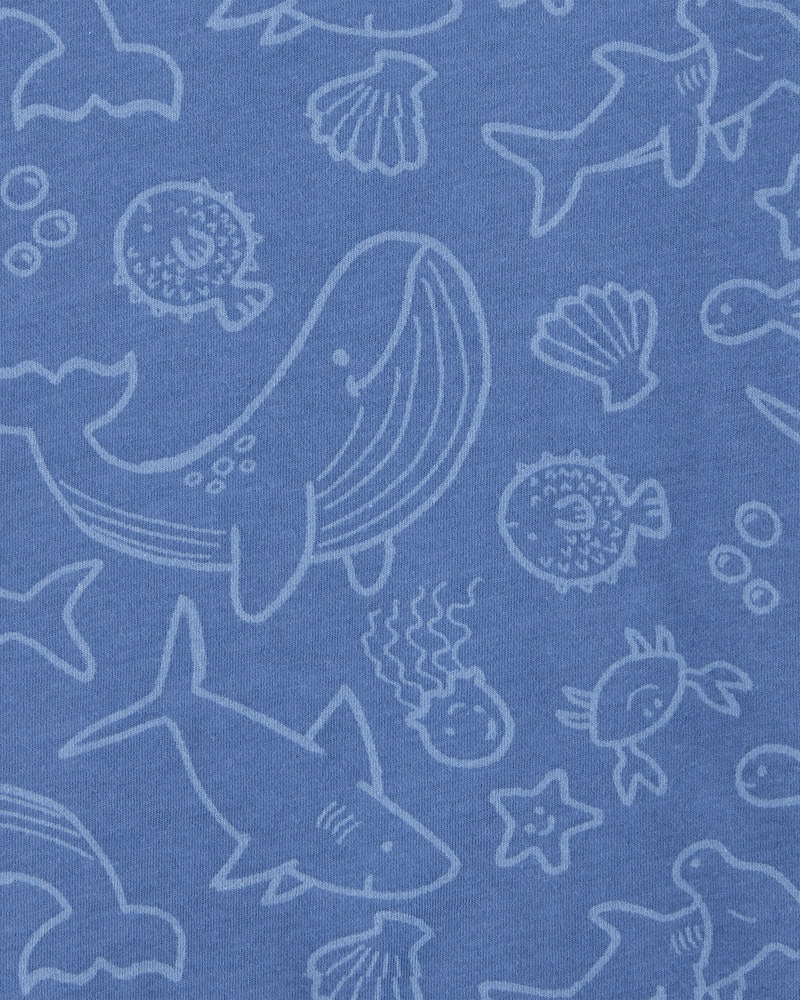 Toddler Sea Animals Print Knit Short-Sleeve Tee, image 2 of 4 slides
