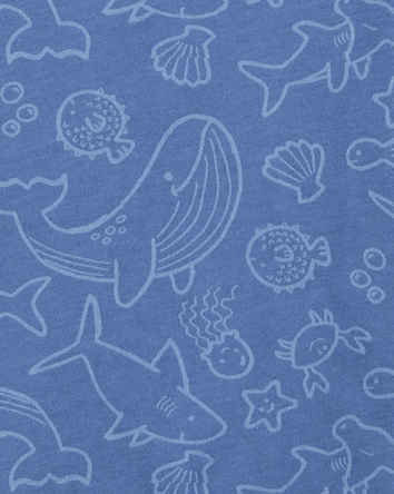 Toddler Sea Animals Print Knit Short-Sleeve Tee, 
