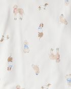 Kid Dog Long-Sleeve Loose Fit 2-Piece Pyjamas - White, image 3 of 5 slides