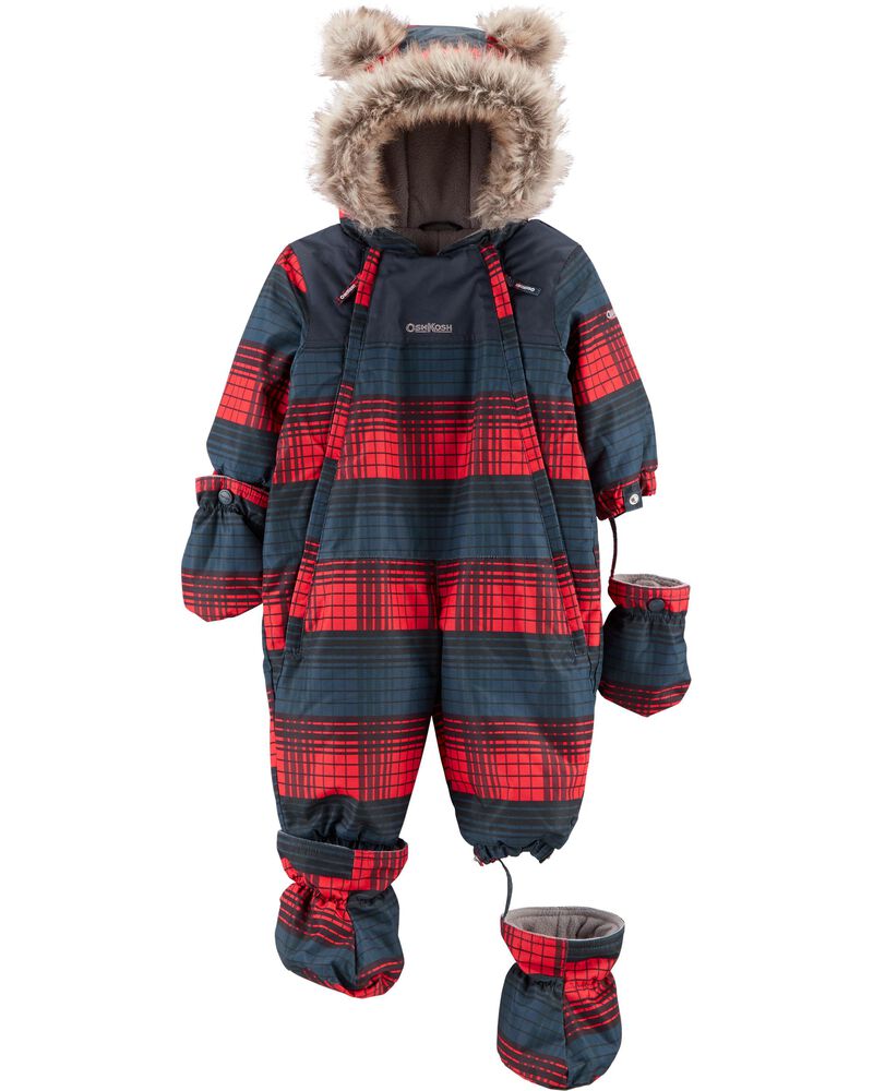 1Piece FleeceLined Infant Snowsuit
