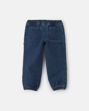 Toddler Boy Denim Joggers - Medium Wash, 
