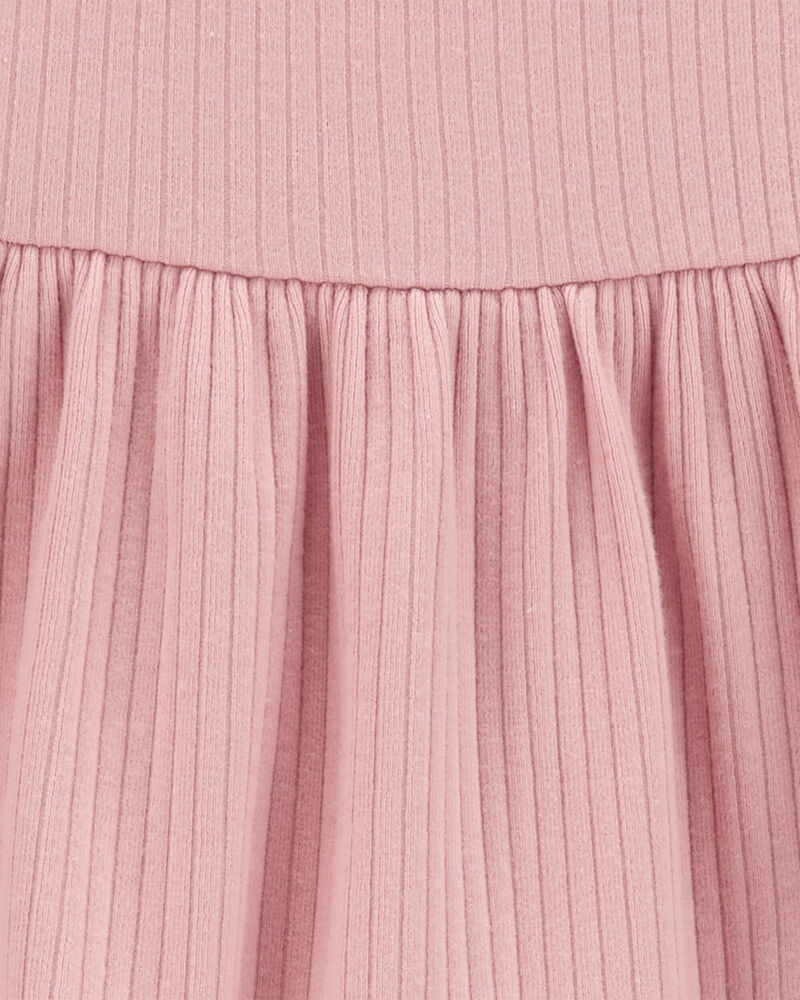 Toddler Tiered Long-Sleeve Ribbed Top, image 2 of 3 slides