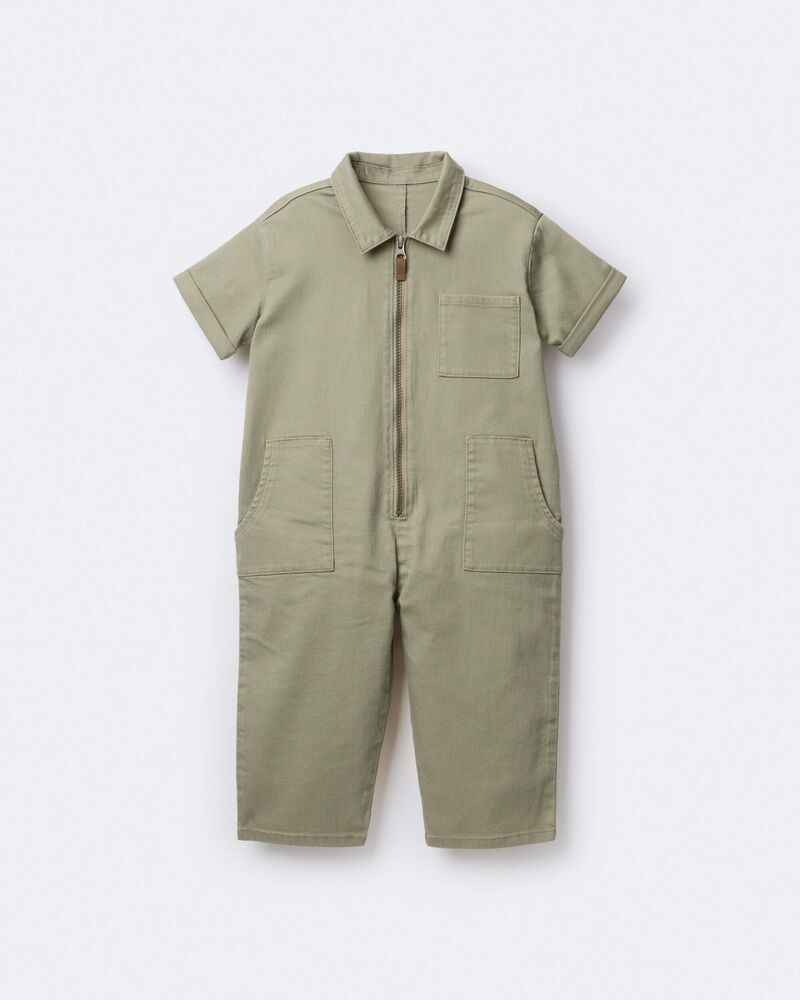 Toddler Day Out™ Jumpsuit - Olive, image 6 of 7 slides