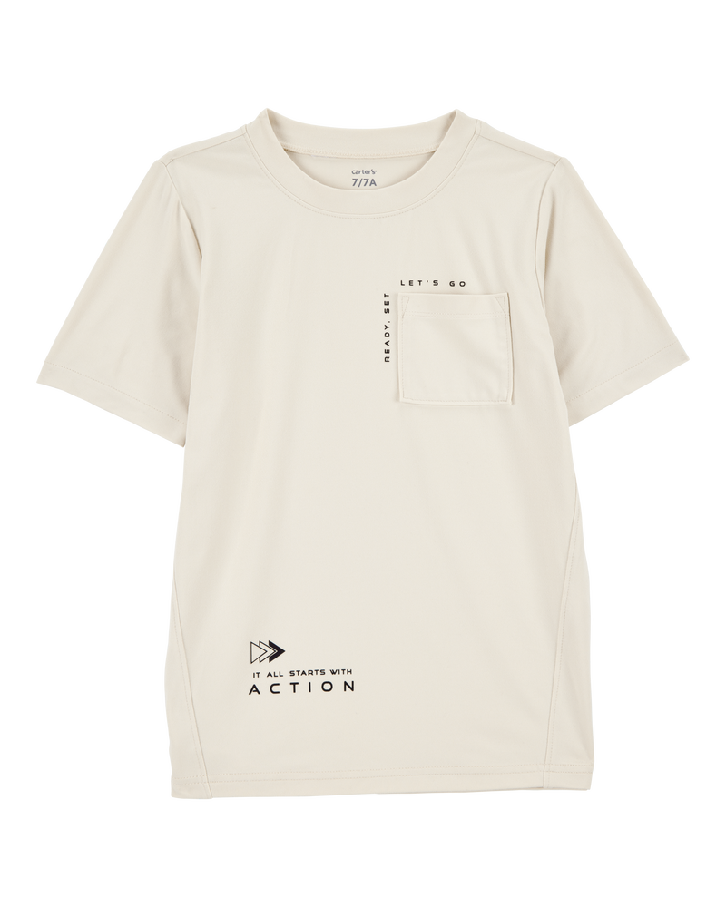 Kid Solid Short-Sleeve Tee - Ivory, image 1 of 3 slides