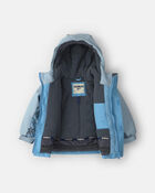 Toddler Boy 2 Piece Snowsuit With Chest Pocket- Grey, image 4 of 13 slides