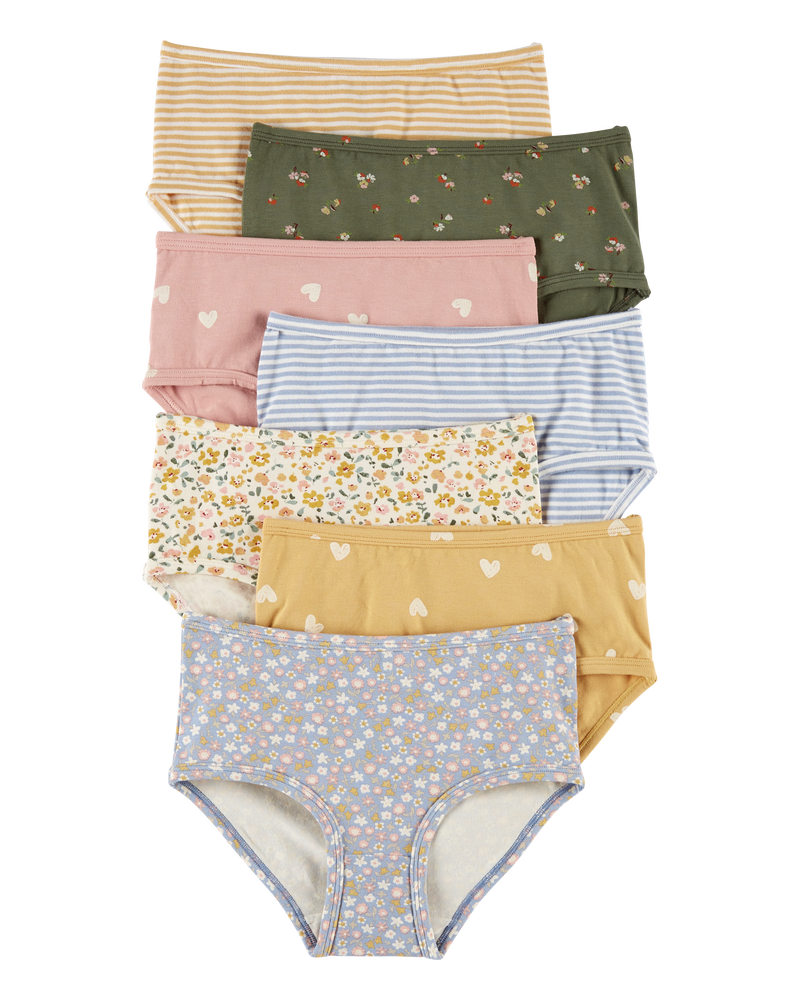 Kid 7-Pack Stretch Cotton Undies, image 1 of 2 slides