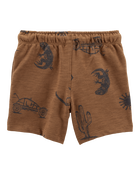 Toddler Desert Print Pull-On Cotton Shorts - Brown, image 4 of 6 slides