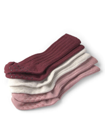 Baby 3-Pack No-Slip Knee-High Socks Made with Organic Cotton, 