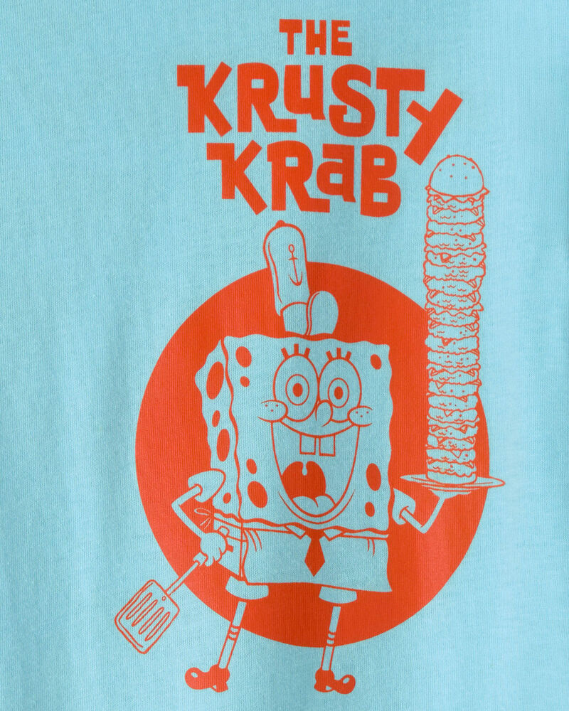 Gar&ccedil;ons - T-shirt &agrave; imprim&eacute; de Bob L'&eacute;ponge de Nickelodeon - Bleu, image 3 sur 4 diapositives